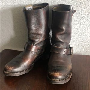 Frye Moto Boots